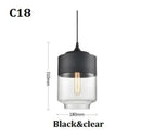 GobekUsa Black Glass Pendant Light Fixture for Modern Indoor Decor & Dining Room