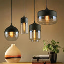 GobekUsa Black Glass Pendant Light Fixture for Modern Indoor Decor & Dining Room