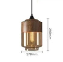 GobekUsa Black Glass Pendant Light Fixture for Modern Indoor Decor & Dining Room