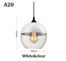 GobekUsa Black Glass Pendant Light Fixture for Modern Indoor Decor & Dining Room