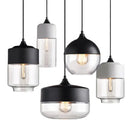 GobekUsa Black Glass Pendant Light Fixture for Modern Indoor Decor & Dining Room