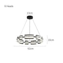 GobekUsa Glass Restaurant Chandelier, High-End All Copper Lighting Fixture