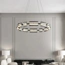 GobekUsa Glass Restaurant Chandelier, High-End All Copper Lighting Fixture
