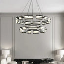 GobekUsa Glass Restaurant Chandelier, High-End All Copper Lighting Fixture
