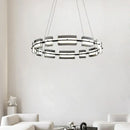 GobekUsa Glass Restaurant Chandelier, High-End All Copper Lighting Fixture