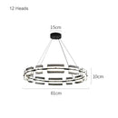 GobekUsa Glass Restaurant Chandelier, High-End All Copper Lighting Fixture