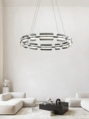 GobekUsa Glass Restaurant Chandelier, High-End All Copper Lighting Fixture