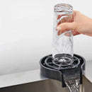 Modern black glass rinser sink – kitchen automatic cup washer by Decorbites