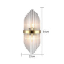 GobekUsa Glass Rod Crystal Wall Lamp: Modern Nordic Light Luxury for Bedroom, Living Room