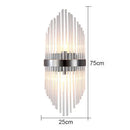 GobekUsa Glass Rod Crystal Wall Lamp: Modern Nordic Light Luxury for Bedroom, Living Room