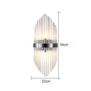 GobekUsa Glass Rod Crystal Wall Lamp: Modern Nordic Light Luxury for Bedroom, Living Room