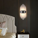 GobekUsa Glass Rod Crystal Wall Lamp: Modern Nordic Light Luxury for Bedroom, Living Room