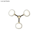 GobekUsa Modern Black and Gold Wall Sconce with Clear Glass Shade - 3-Head Bedroom Lighting