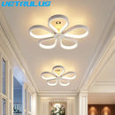 GobekUsa Acrylic Flower Twisted LED Chandelier Ceiling Lamp for Living Room, Hotel Decor