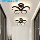 GobekUsa Acrylic Flower Twisted LED Chandelier Ceiling Lamp for Living Room, Hotel Decor