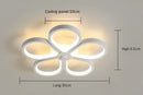 GobekUsa Acrylic Flower Twisted LED Chandelier Ceiling Lamp for Living Room, Hotel Decor