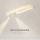 GobekUsa Acrylic LED Chandelier with Spotlights, Black/Gold, Living Room Bedroom Lighting