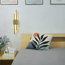 GobekUsa Black & Gold Acrylic Pipe Wall Lamp, Modern LED Room Decor Sconce