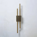GobekUsa Black & Gold Acrylic Pipe Wall Lamp, Modern LED Room Decor Sconce