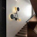 GobekUsa Adjustable Rotating LED Wall Sconce with Switch, Modern Stair Hallway Fixture