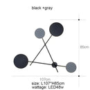 GobekUsa Adjustable Rotating LED Wall Sconce with Switch, Modern Stair Hallway Fixture