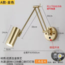 GobekUsa Adjustable Swing Arm LED Wall Lamp Touch Sensor Sconce Lights