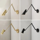 GobekUsa Adjustable Swing Arm LED Wall Lamp Touch Sensor Sconce Lights
