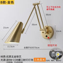 GobekUsa Adjustable Swing Arm LED Wall Lamp Touch Sensor Sconce Lights