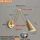 GobekUsa Adjustable Swing Arm LED Wall Lamp Touch Sensor Sconce Lights