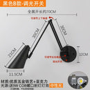 GobekUsa Adjustable Swing Arm LED Wall Lamp Touch Sensor Sconce Lights