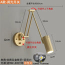 GobekUsa Adjustable Swing Arm LED Wall Lamp Touch Sensor Sconce Lights