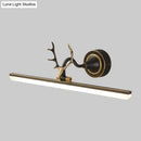 GobekUsa Modern Black/Gold LED Vanity Lamp with Antler Arm and Acrylic Shade for Stylish Wall Lighting