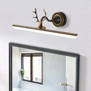 GobekUsa Modern Black/Gold LED Vanity Lamp with Antler Arm and Acrylic Shade for Stylish Wall Lighting