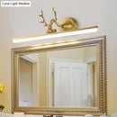 GobekUsa Modern Black/Gold LED Vanity Lamp with Antler Arm and Acrylic Shade for Stylish Wall Lighting