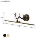 GobekUsa Modern Black/Gold LED Vanity Lamp with Antler Arm and Acrylic Shade for Stylish Wall Lighting