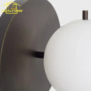 GobekUsa Black/Gold Ball Wall Lamp - Minimalist Iron Art Decor for Bedroom & Cafe