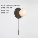 GobekUsa Black/Gold Ball Wall Lamp - Minimalist Iron Art Decor for Bedroom & Cafe