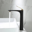 GobekUsa Black & Gold Basin Faucet | Bathroom Sink Tap Hot Cold Mixer Tap