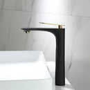 GobekUsa Black & Gold Basin Faucet | Bathroom Sink Tap Hot Cold Mixer Tap
