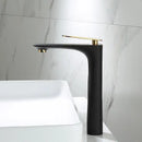 GobekUsa Black & Gold Basin Faucet | Bathroom Sink Tap Hot Cold Mixer Tap