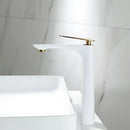 GobekUsa Black & Gold Basin Faucet | Bathroom Sink Tap Hot Cold Mixer Tap
