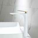 GobekUsa Black & Gold Basin Faucet | Bathroom Sink Tap Hot Cold Mixer Tap