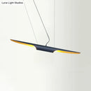 GobekUsa Modern Island Pendant Lamp with Metallic Shade in Bias Cut Tube Design, 2 Heads