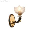 GobekUsa Modern 2-Light Metal Black Sconce with Clear Prismatic Glass Shade - Wall Mounted