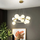 GobekUsa Branching Bubbles Chandelier in Black and Gold for Modern Dining Room