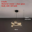 GobekUsa Branching Bubbles Chandelier in Black and Gold for Modern Dining Room