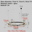 GobekUsa Branching Bubbles Chandelier in Black and Gold for Modern Dining Room
