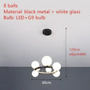 GobekUsa Branching Bubbles Chandelier in Black and Gold for Modern Dining Room