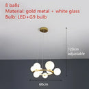 GobekUsa Branching Bubbles Chandelier in Black and Gold for Modern Dining Room