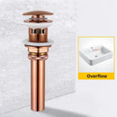 Modern black & gold brass basin sink pop up drain bathroom stopper by Decorbites